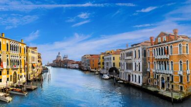 Visitando Veneza em um feriado de bicicleta